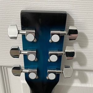 Bc blue acoustic guitar